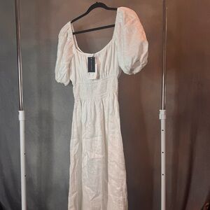 Faithful the Brand white milkmaid dress